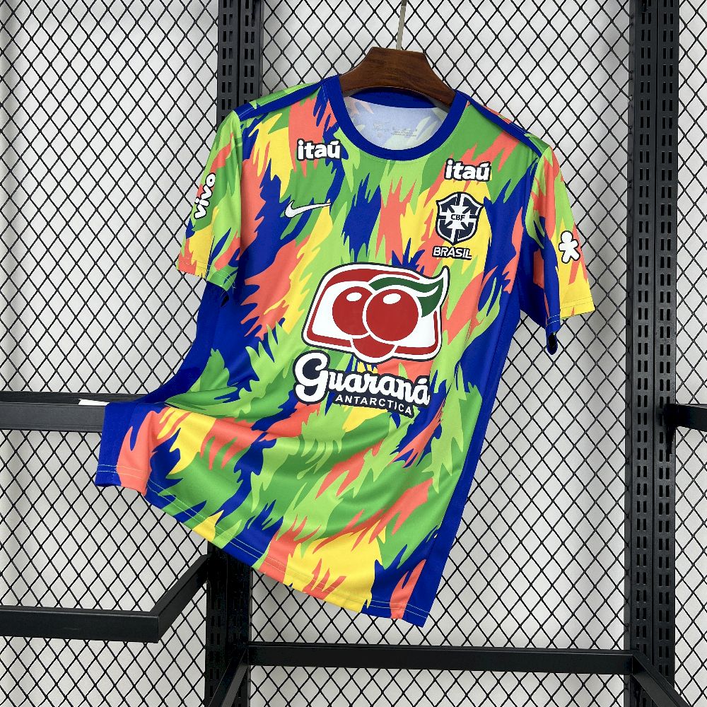 2025 Brazil Pre-match Football Shirt 1:1Thai Quality