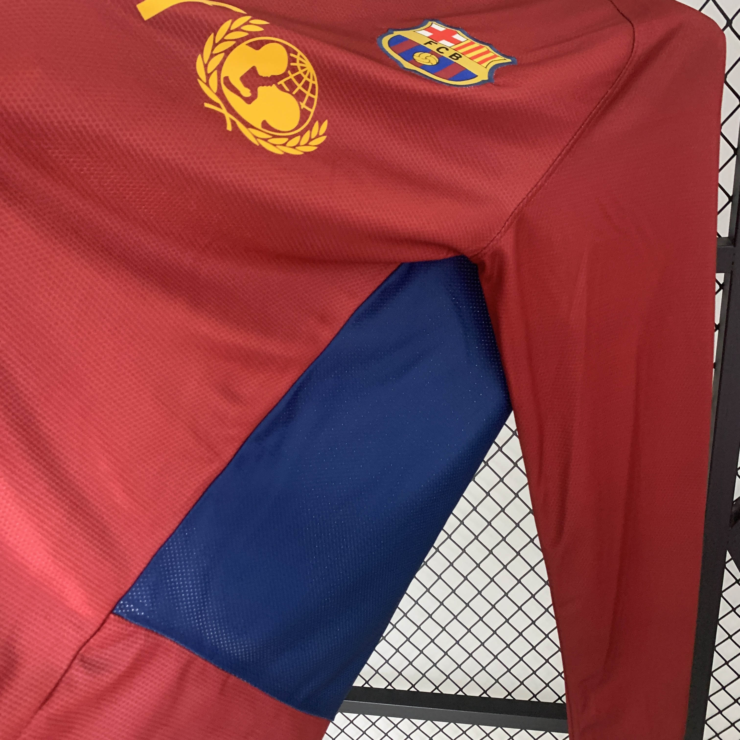 2008/2009 Retro Long Sleeve  Barcelona Home Football Shirt