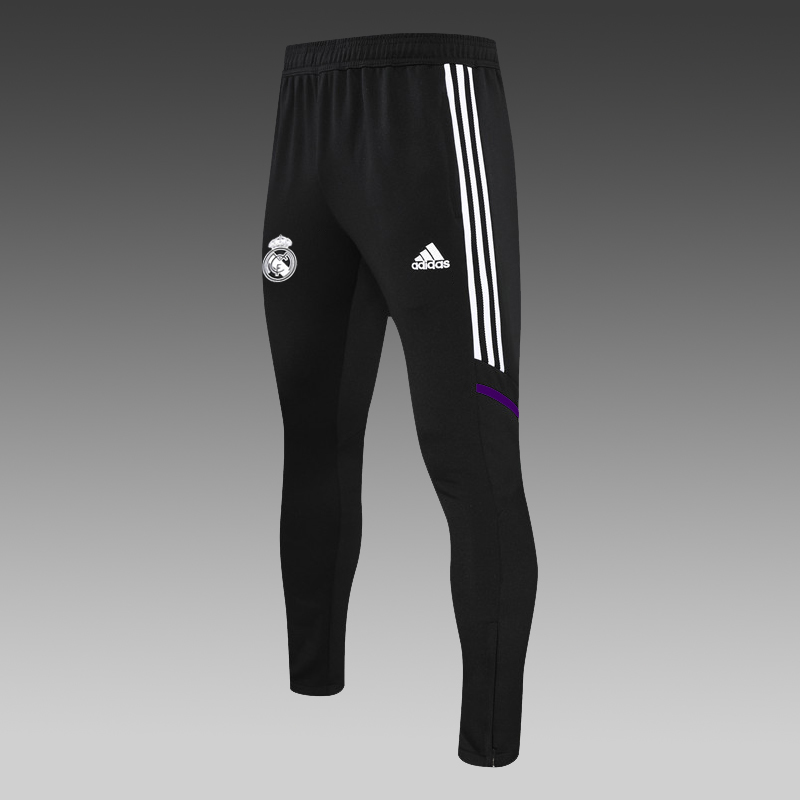 2022/2023 Real Madrid Long Zipped Jacket Black Football Shirt Set