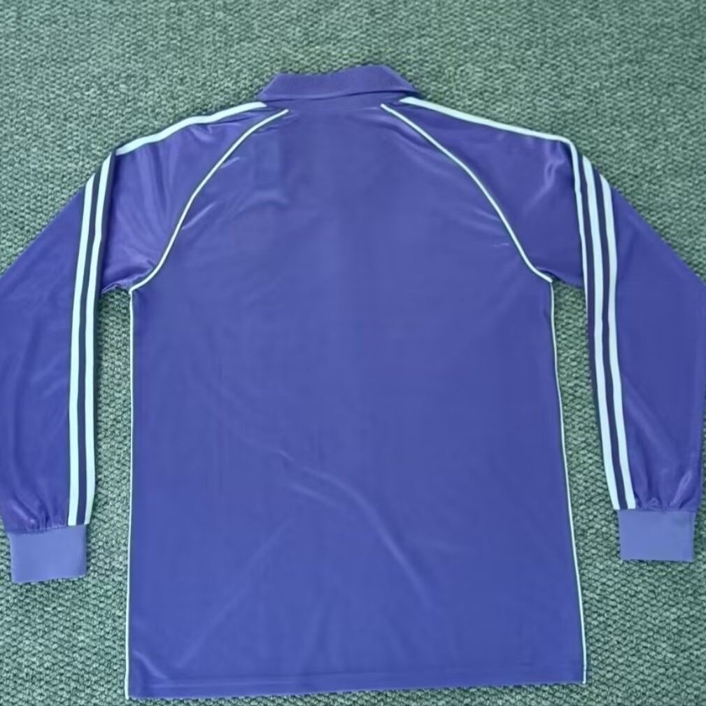 1984/1985 Retro Long sleeve RealMadrid Away Football Shirt 1:1 Thai Quality