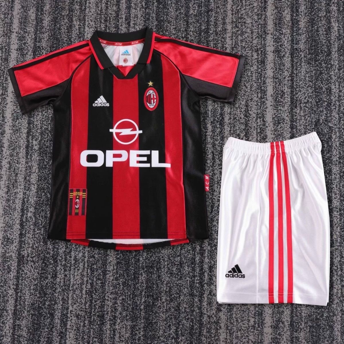 1998/1999 Retro Ac Milan Home Football Shirt Kids Size 1:1 Thai Quality