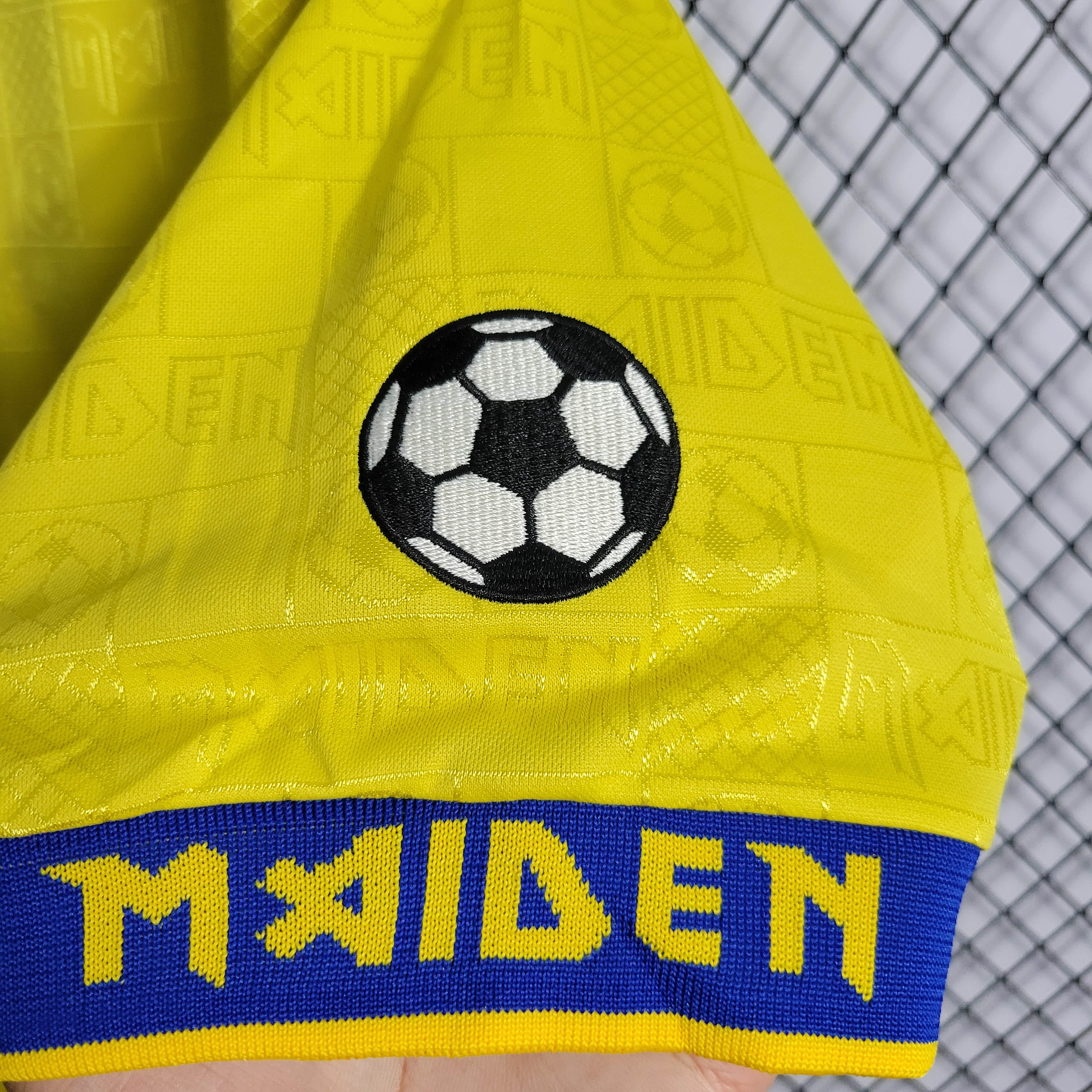 2008 Retro West Ham United Yellow Football Shirt