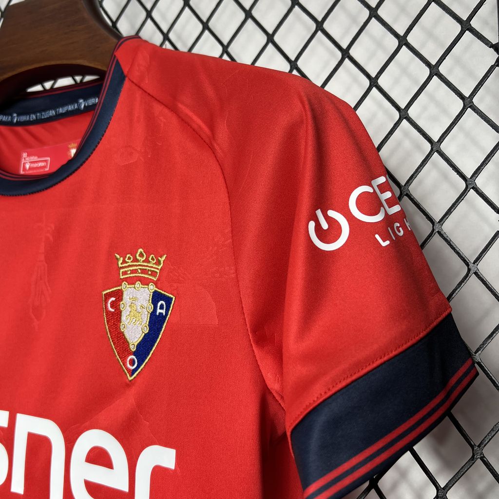 2024/2025 Osasuna Home Football Shirt Kids Size