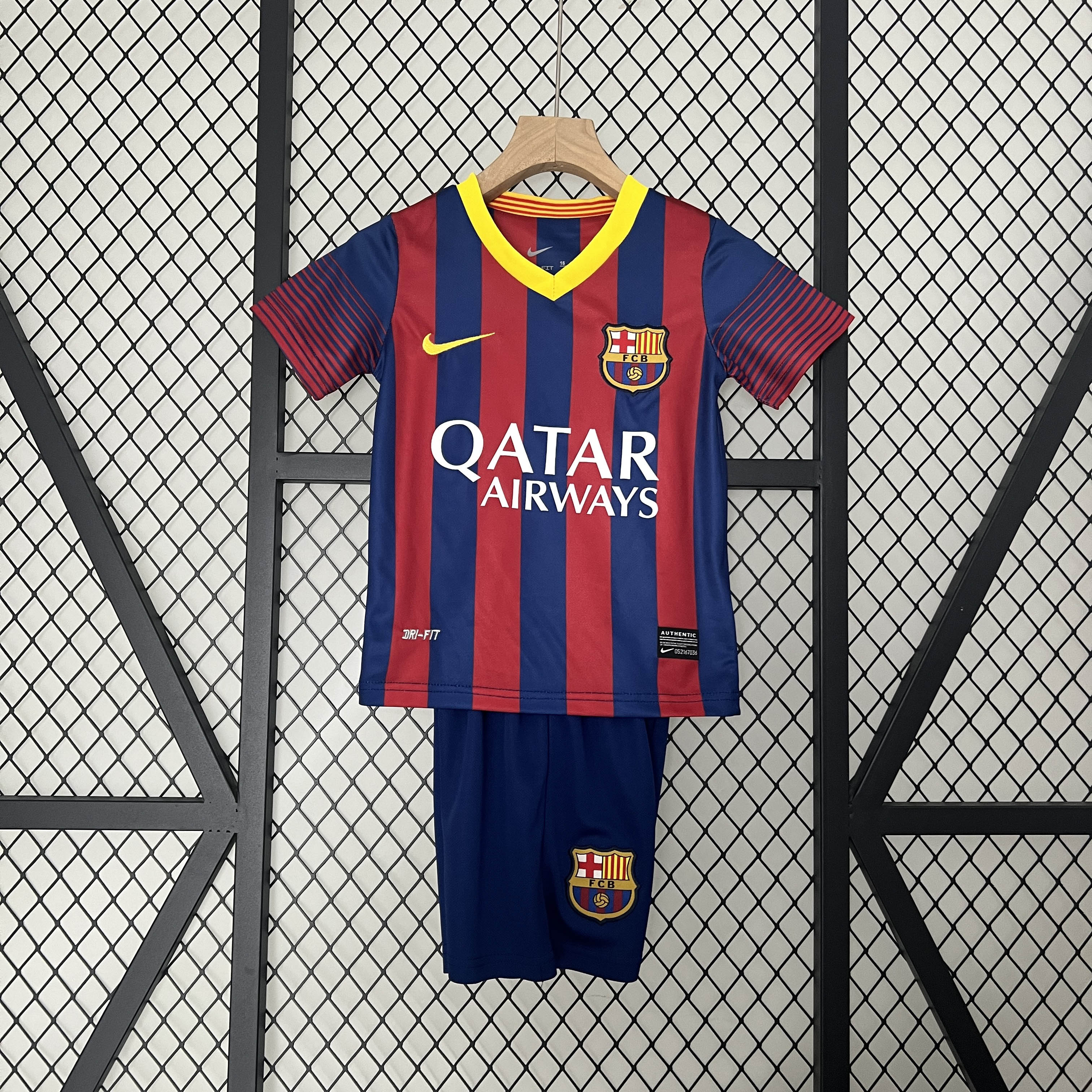 2013/2014 Retro Barcelona Home Football Shirt Kids Size