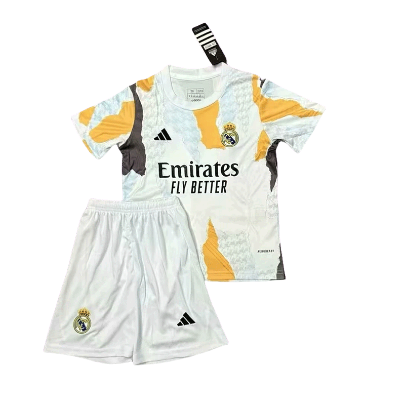 2024/2025 Real Madrid Pre-Match Football Shirt Kids Size 1:1 Thai Quality