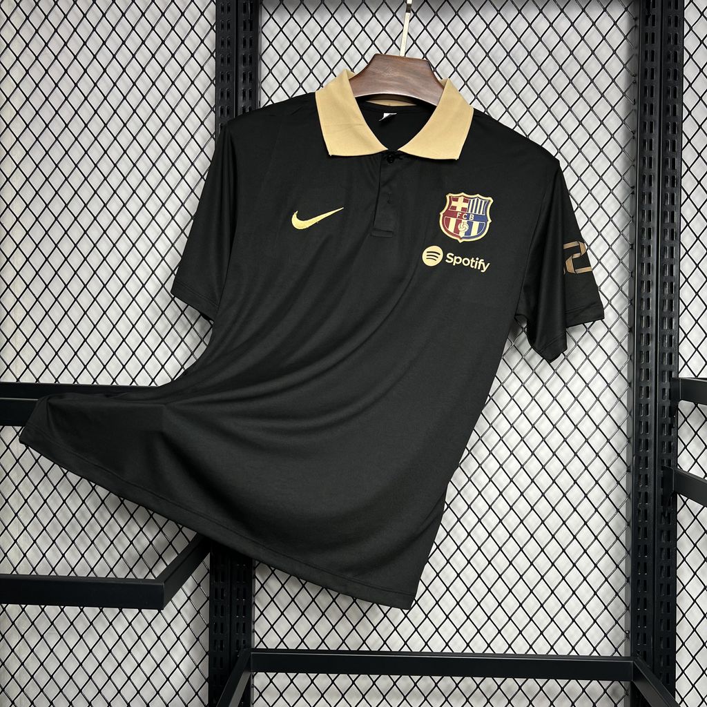 2024/2025 Barcelona Polo Black Football Shirt