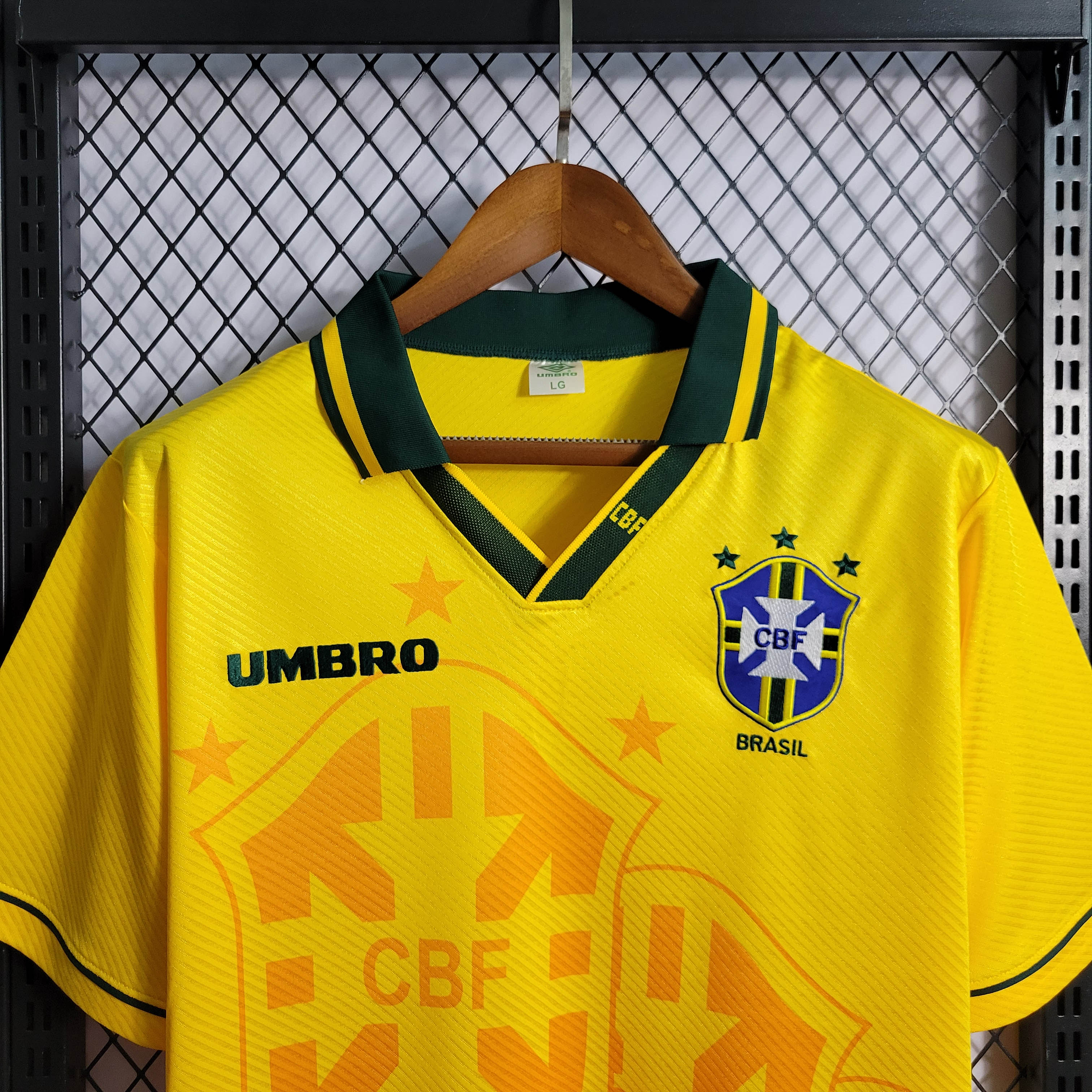1996 Retro Brazil Home Football Shirt