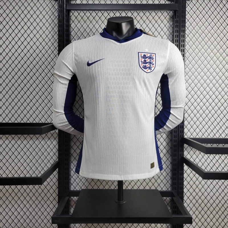 2024 Player Version Long Sleeve England Home Football Shirt