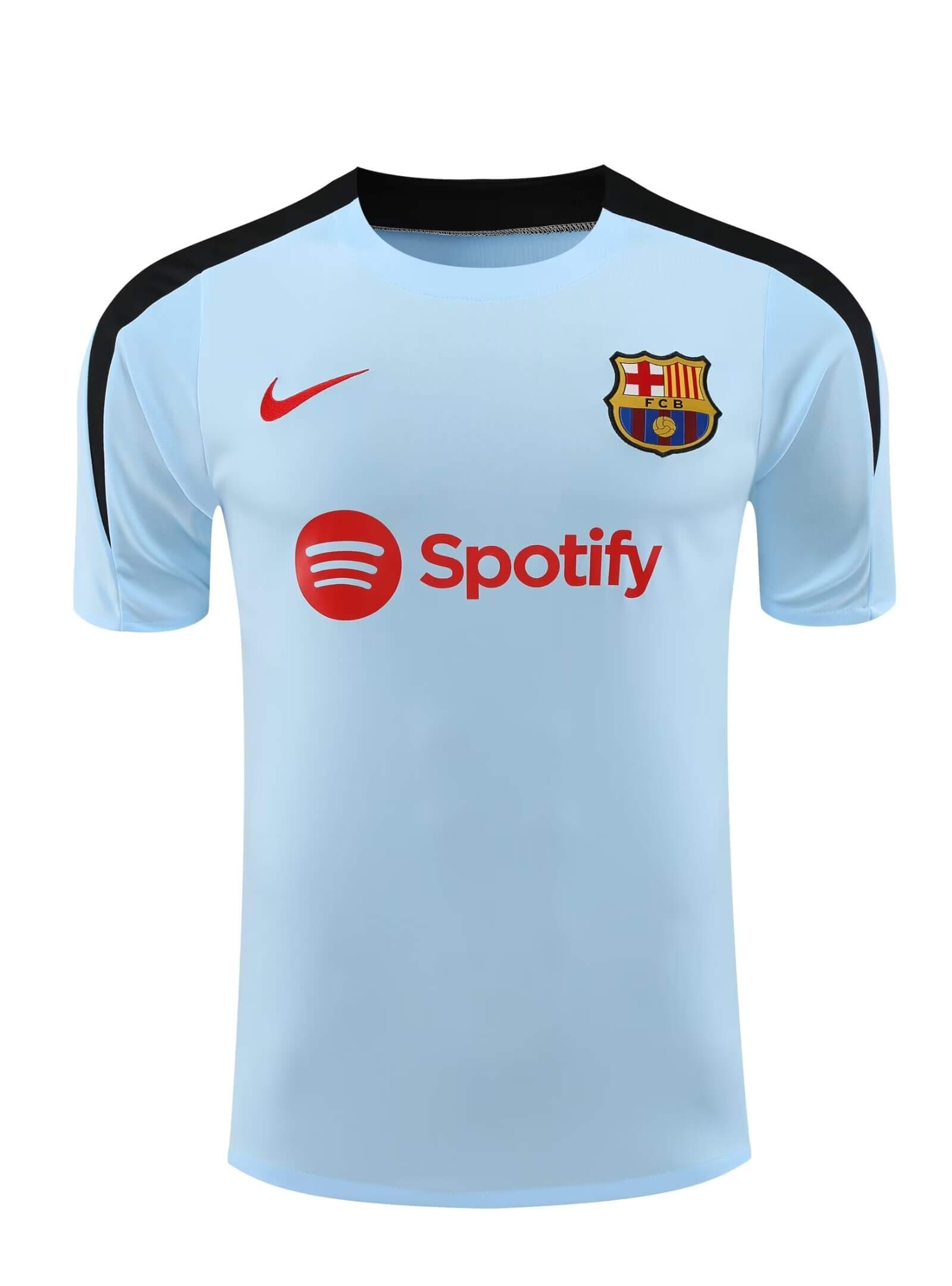 2024/2025 Barcelona Training Wear Blue Suit Shirt