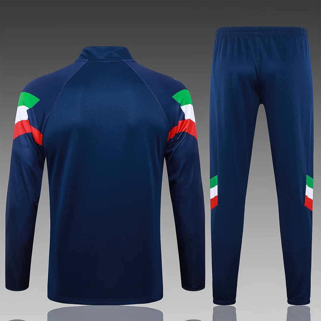 2024/2025 Italy Half-Pull Training Wear Sapphire Football Shirt
