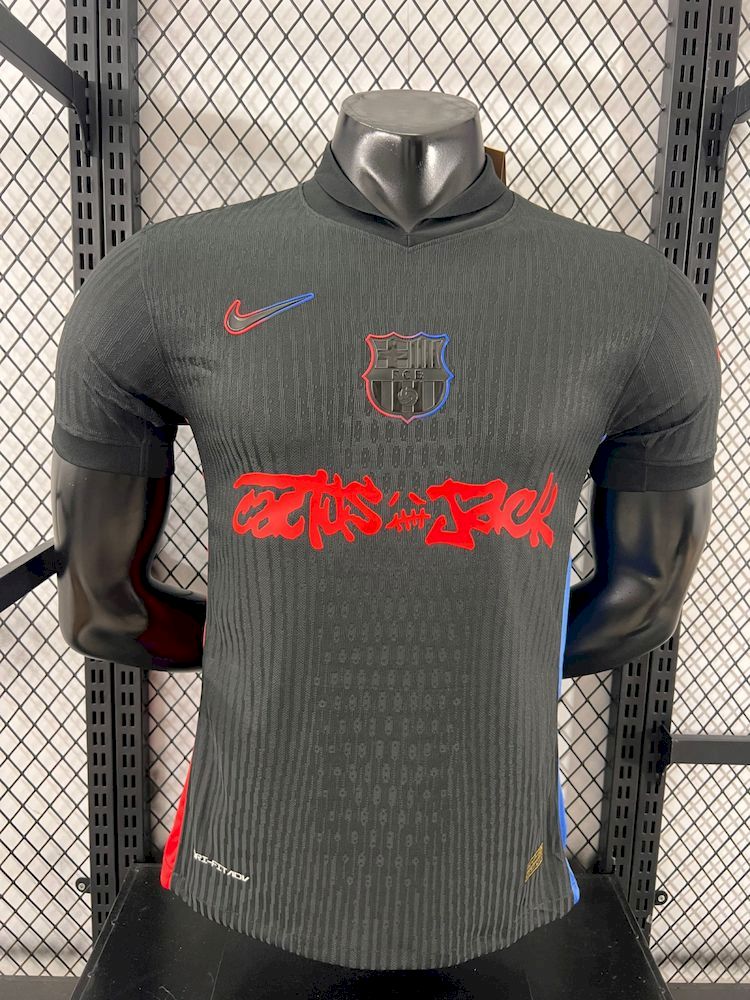 2024/2025 Player Version Barcelona xTravis Scott Collab Away Football shirt