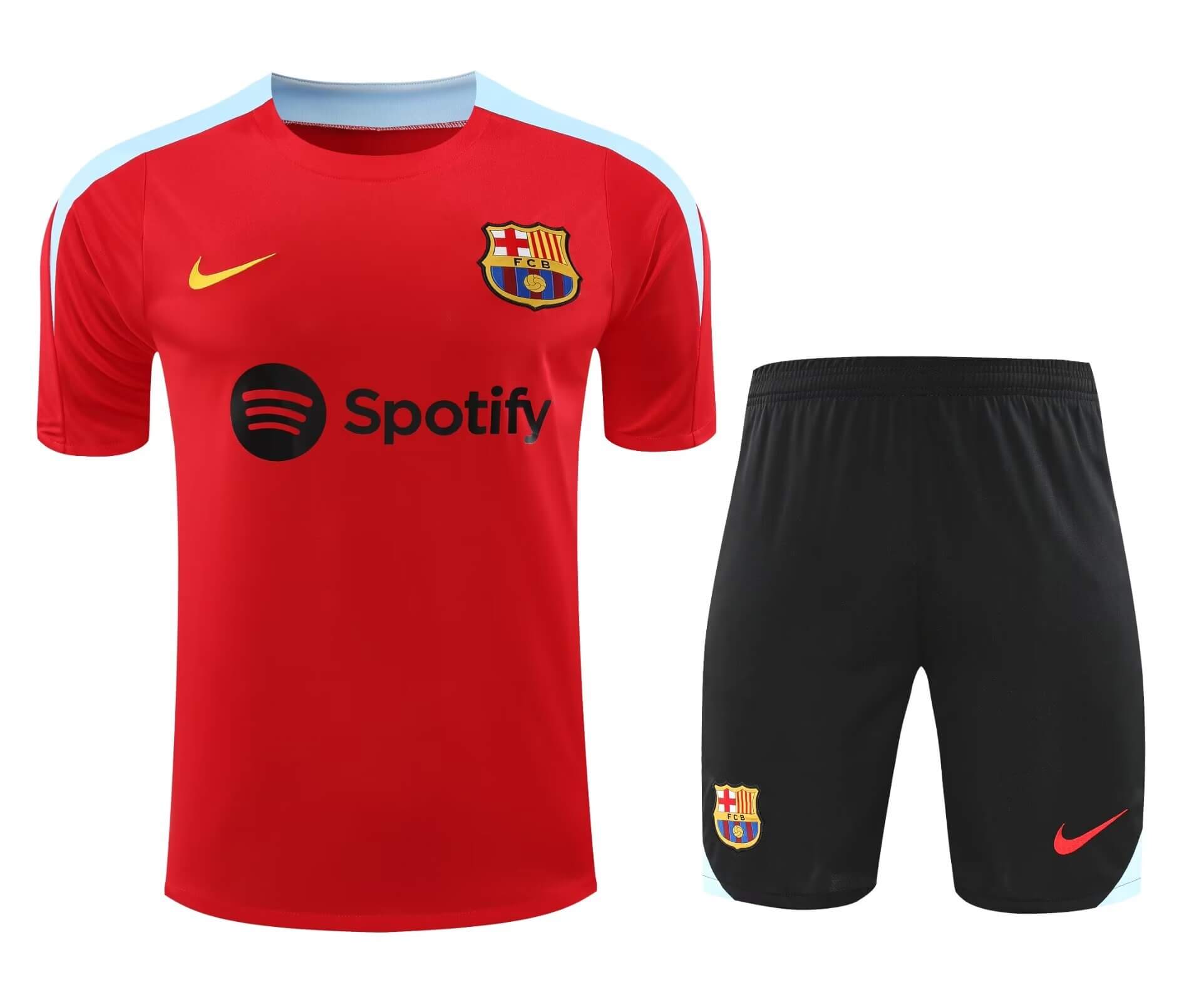 2024/2025 Barcelona Training Wear Red Suit Shirt