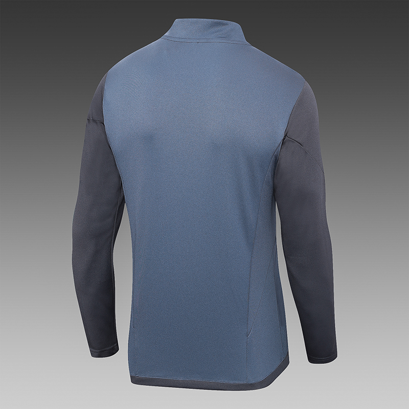 2023/2024 Real Madrid Half-Pull Training Suit Grey Football Shirt Set
