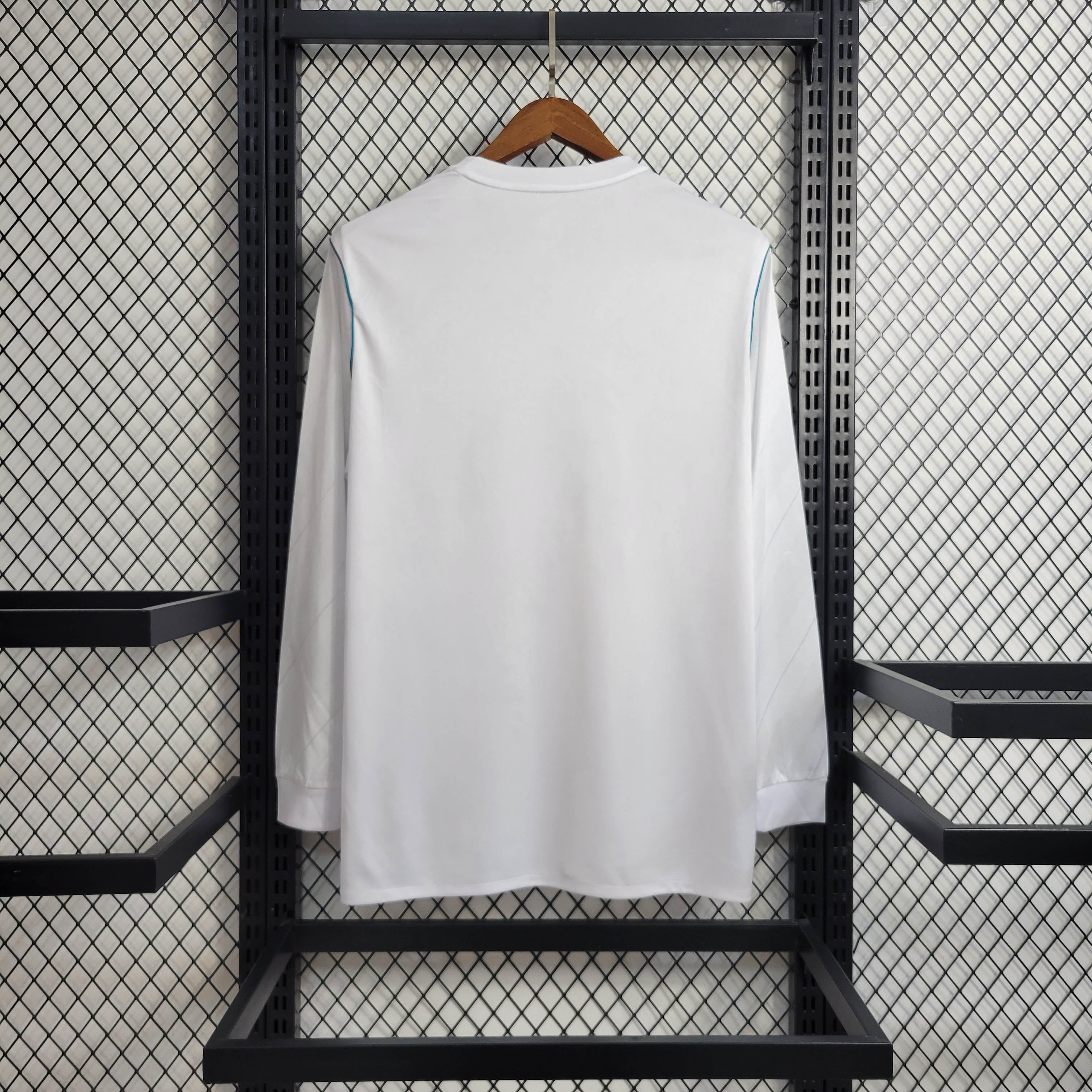 2017/2018 Retro Long Sleeve Real Madrid Home Football Shirt