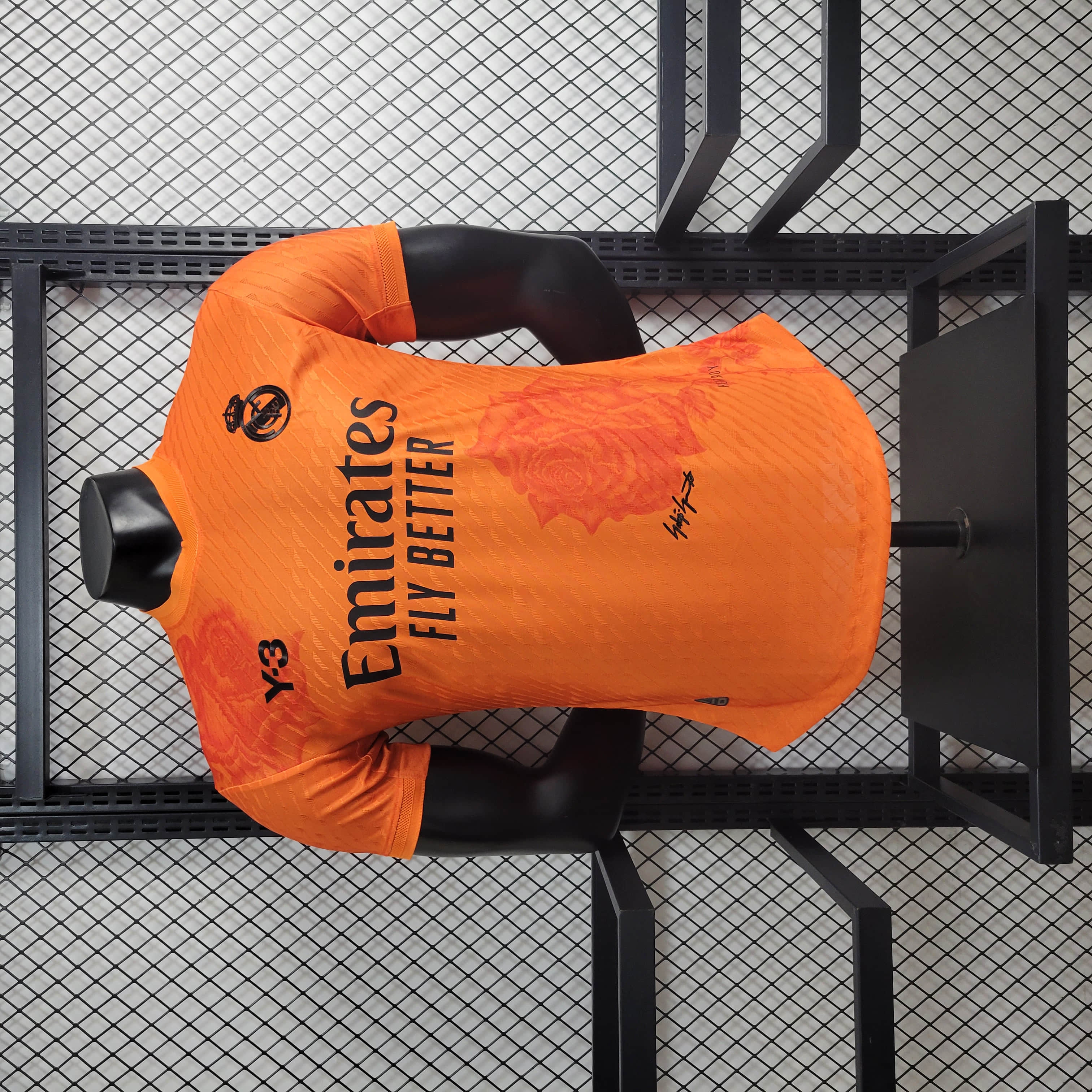 2024/2025 Player Version Real Madrid Y-3 Special Edition Orange Football Shirt