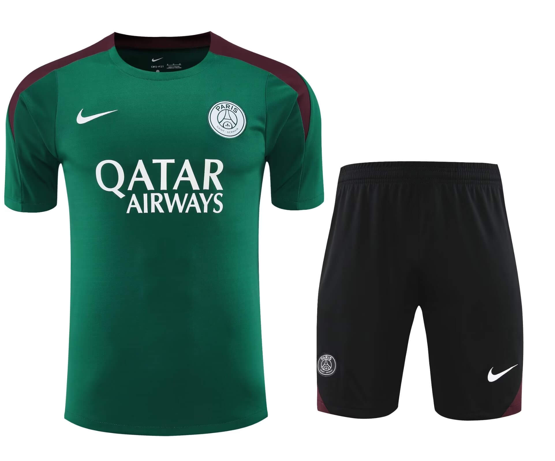2024/2025 Paris Saint-Germain Training Wear Green Suit Shirt