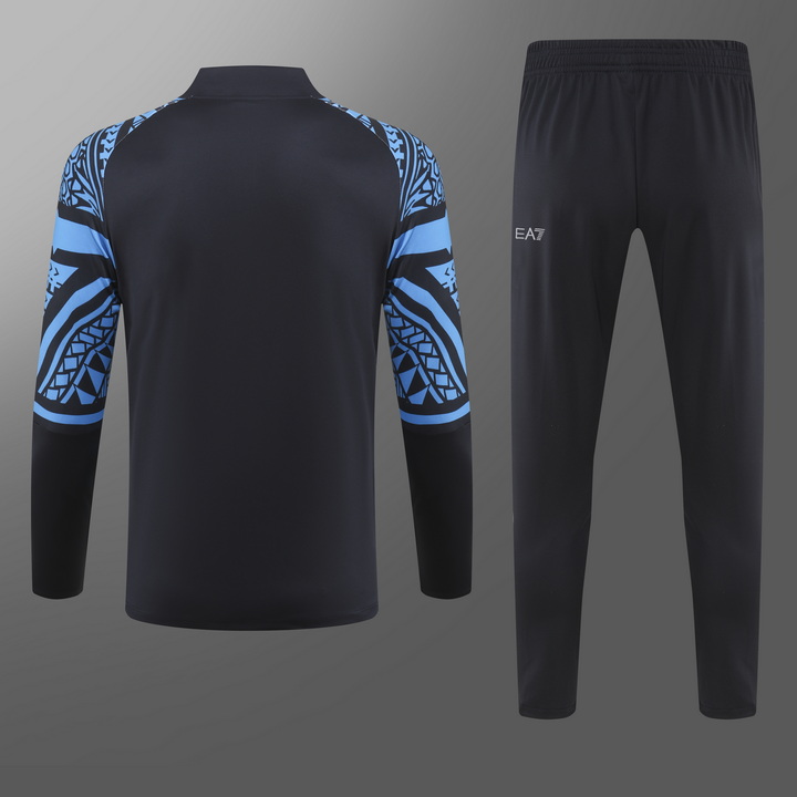 2023/2024 Napoli Half-Pull Training Suit Navy Blue Football Shirt Set