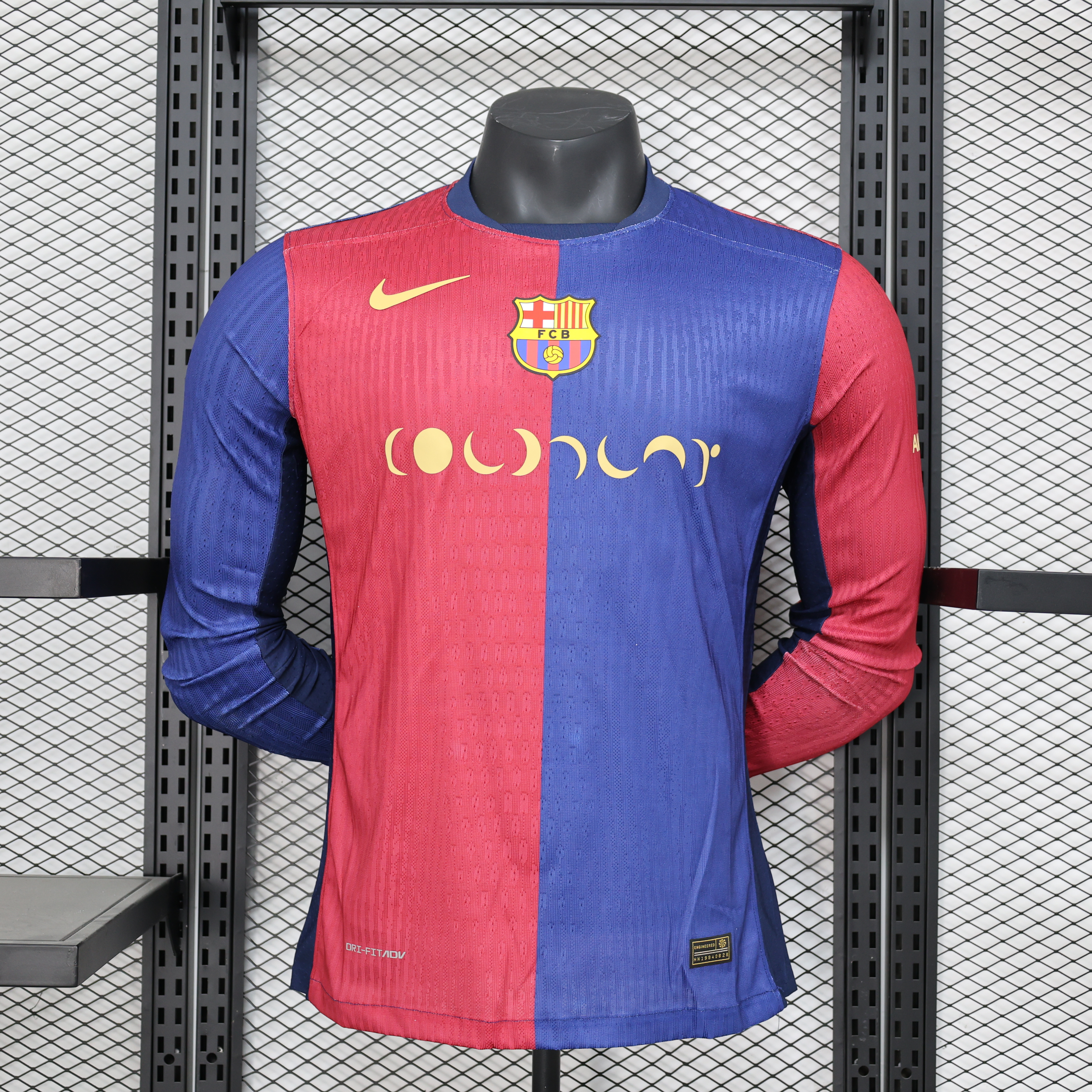 2024/2025 Long Sleeve Authentic Barcelona Home Football Shirt