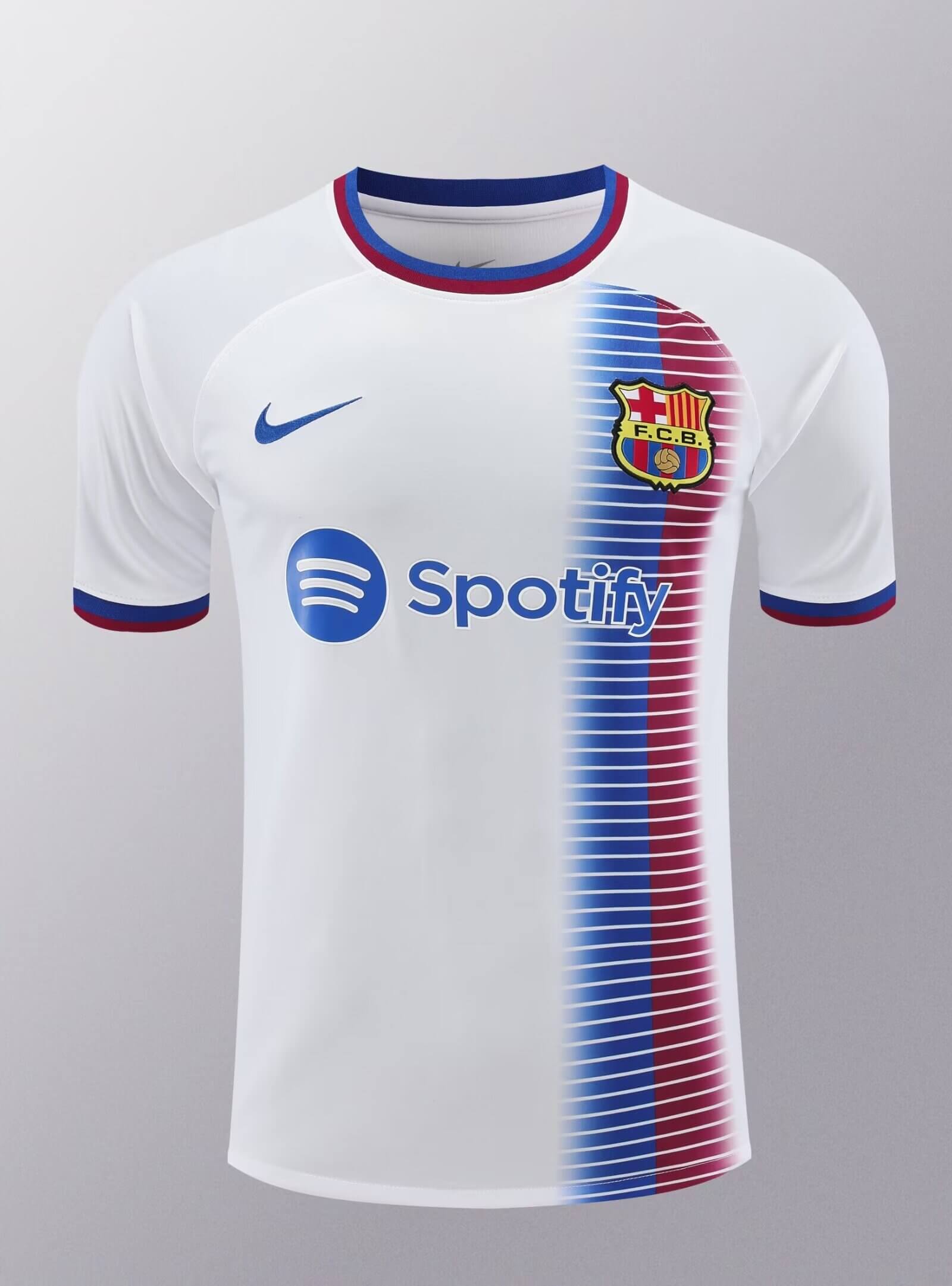2024/2025 Barcelona Training Wear White Suit Shirt