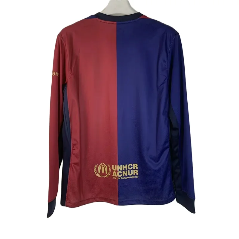2024/2025 Long Sleeve Barcelona Home Football Shirt