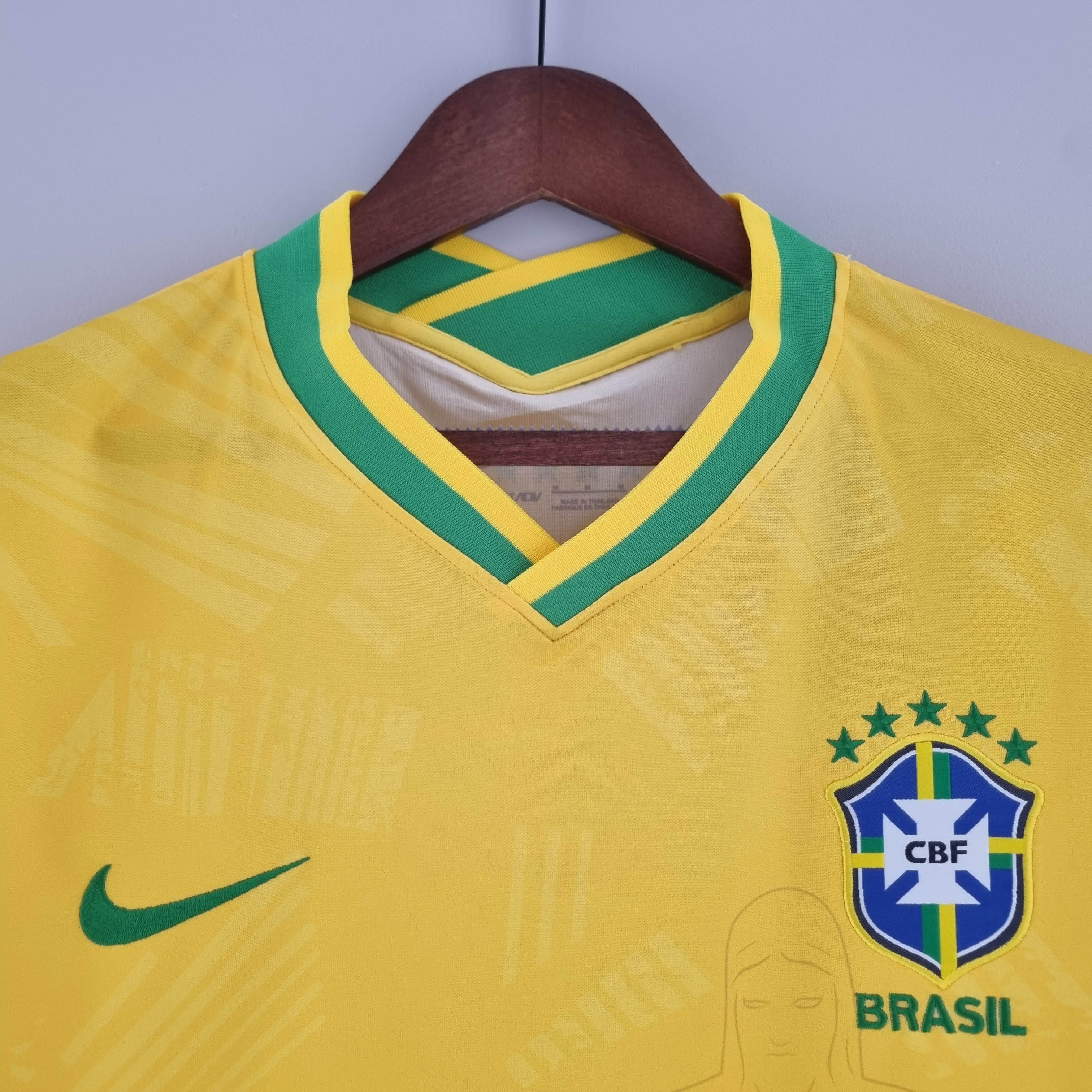 2022 Brazil Classic Yellow Football Shirt