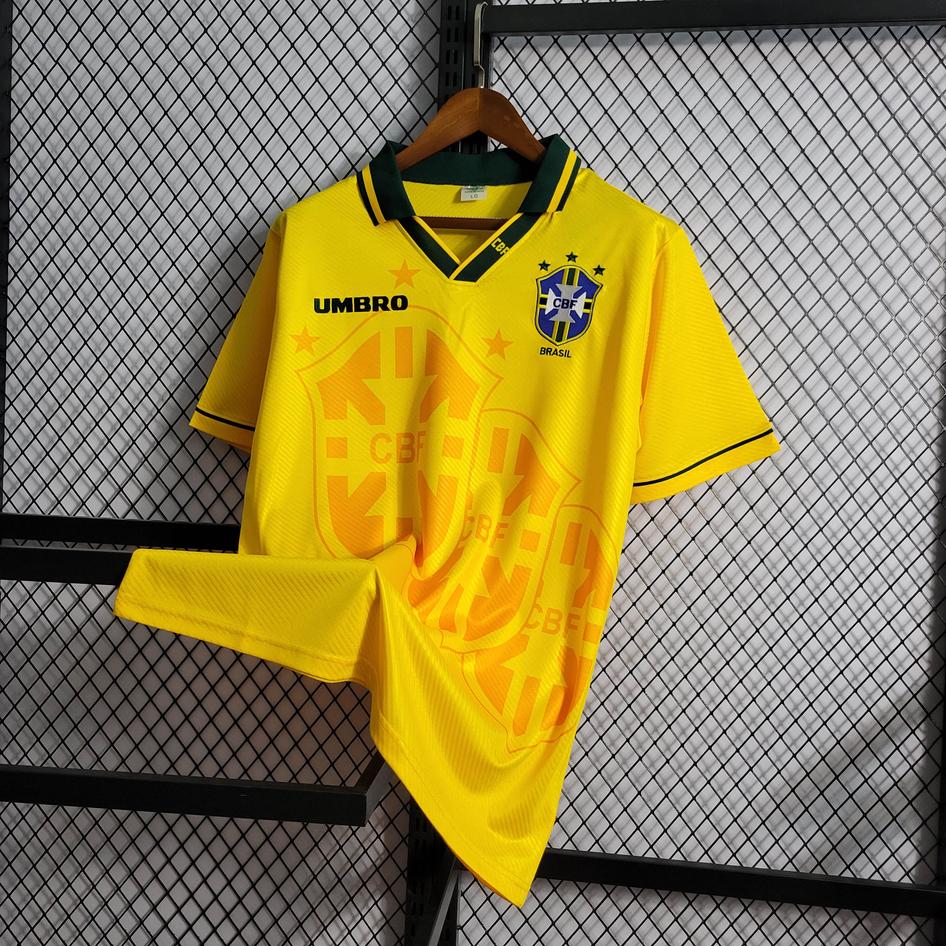 1996 Retro Brazil Home Football Shirt