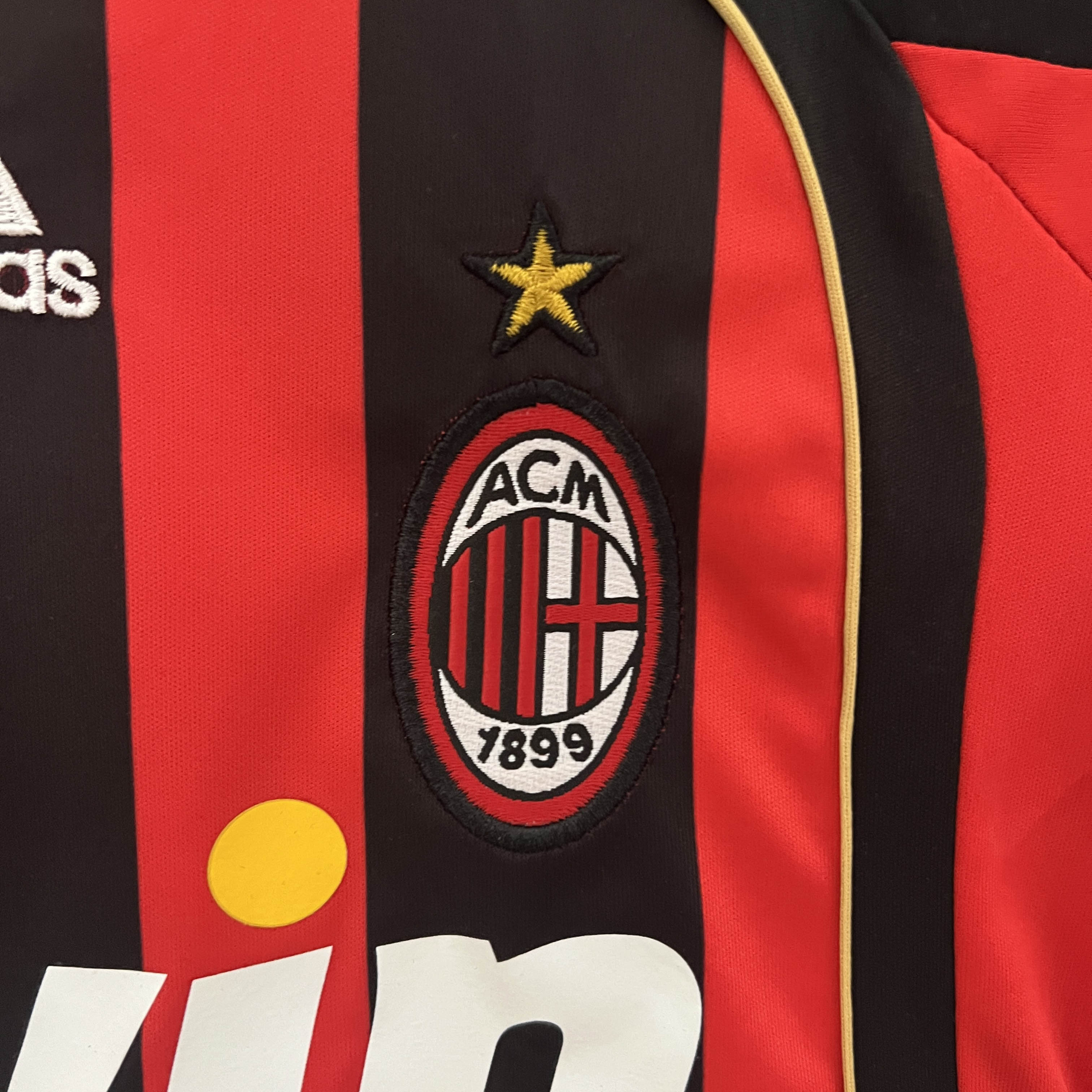 2006/2007 Retro AC Milan Home Champions League Football Shirt Kids Size