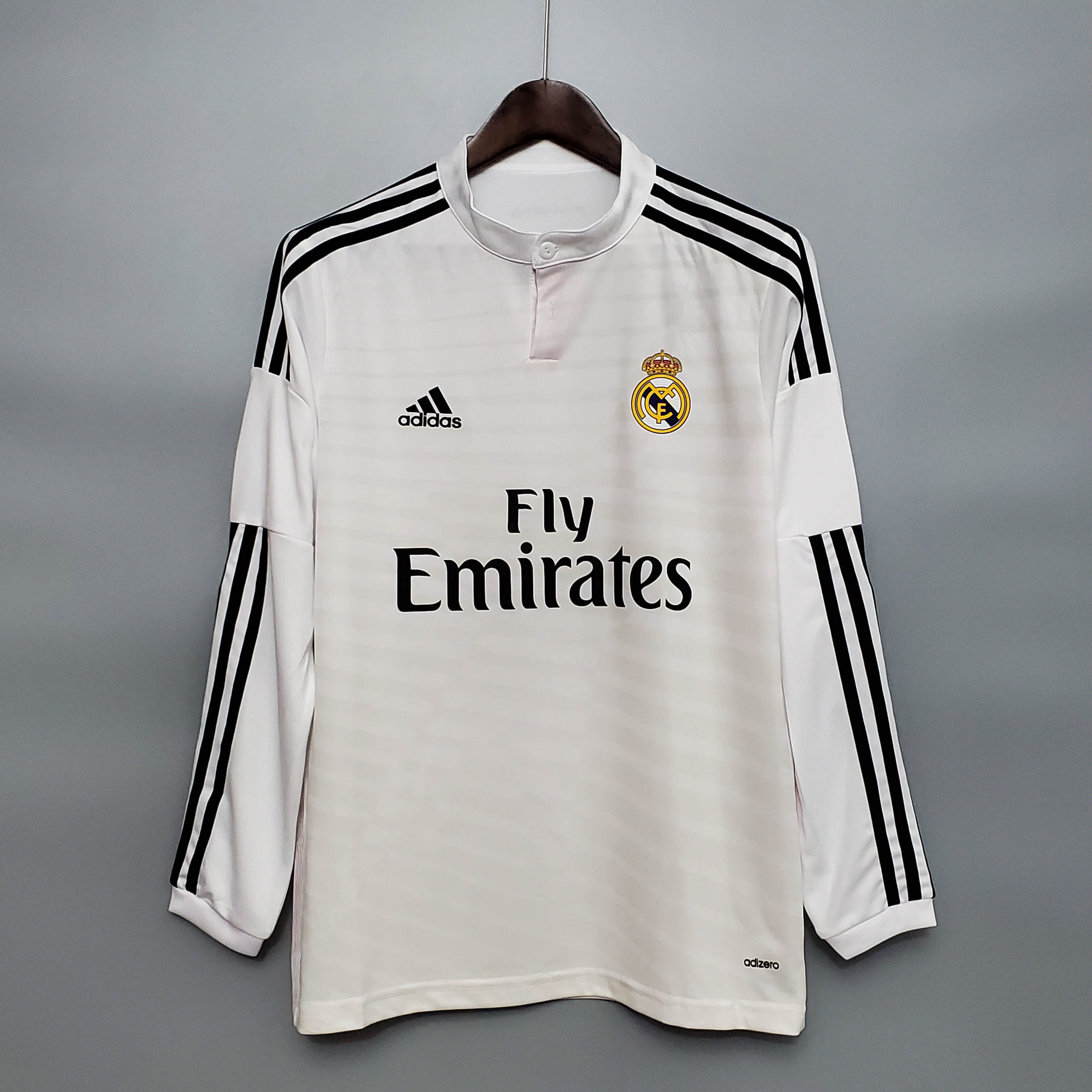 2014/2015 Retro Long Sleeve Real Madrid Home Football Shirt