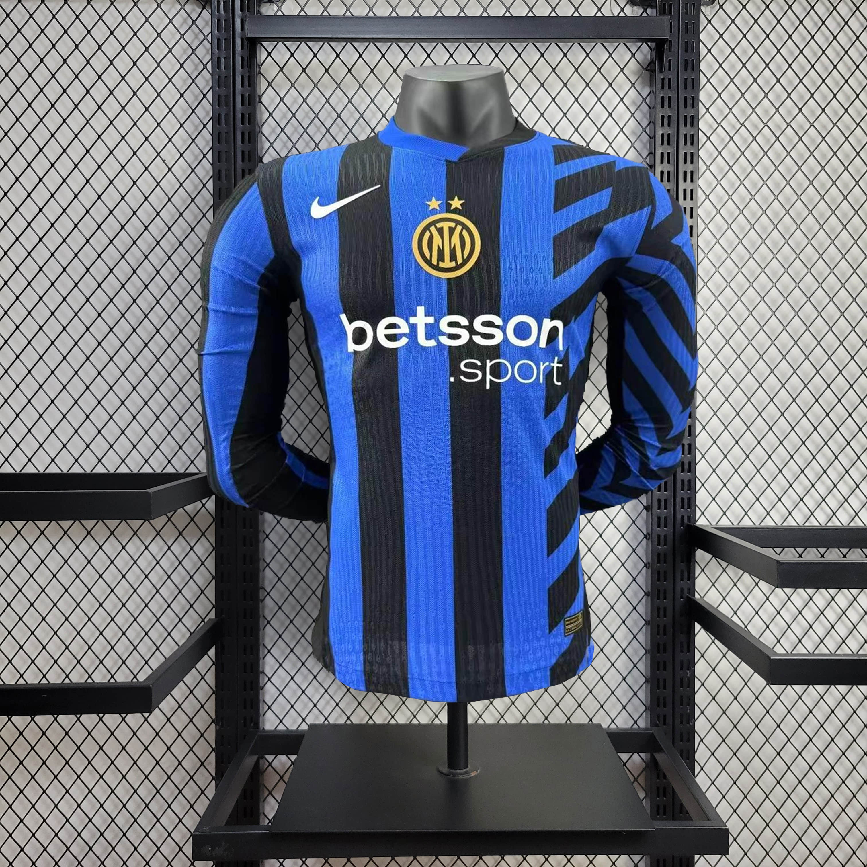 2024/2025 Long Sleeve Player Version Inter Milan Home Football Shirt