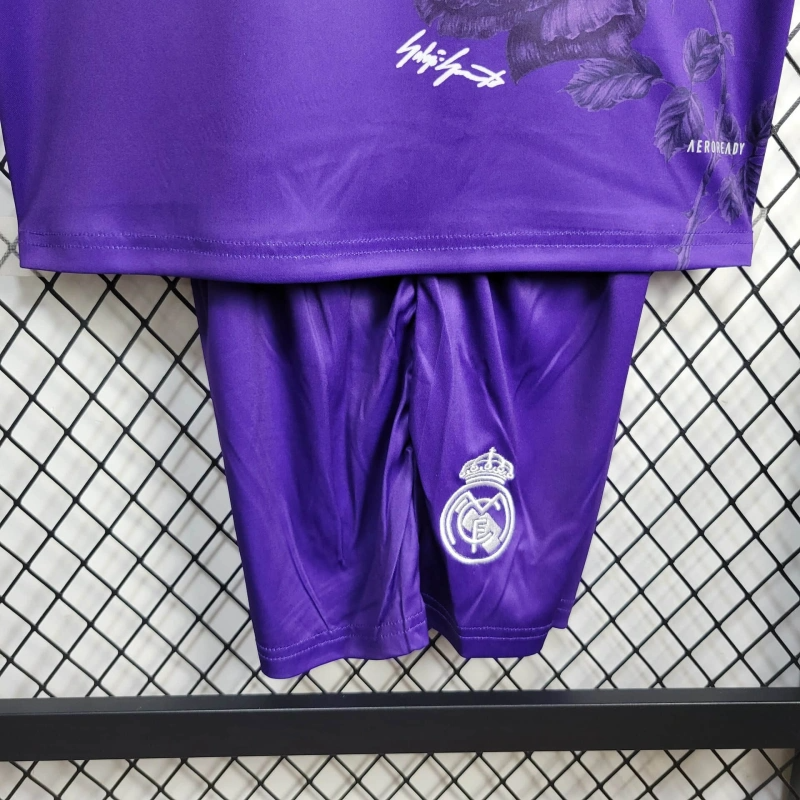 2024/2025 Real Madrid Y-3 Special Edition Purple Football Shirt Kids Size