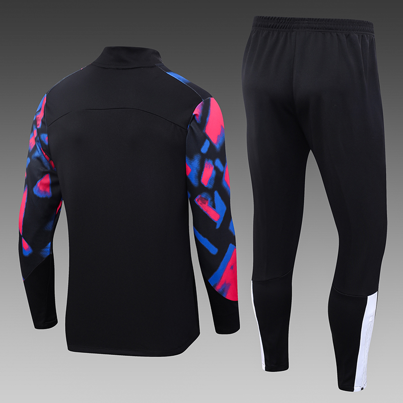 2022/2023 West Ham United Half-Pull Training Suit Black Football Shirt Set