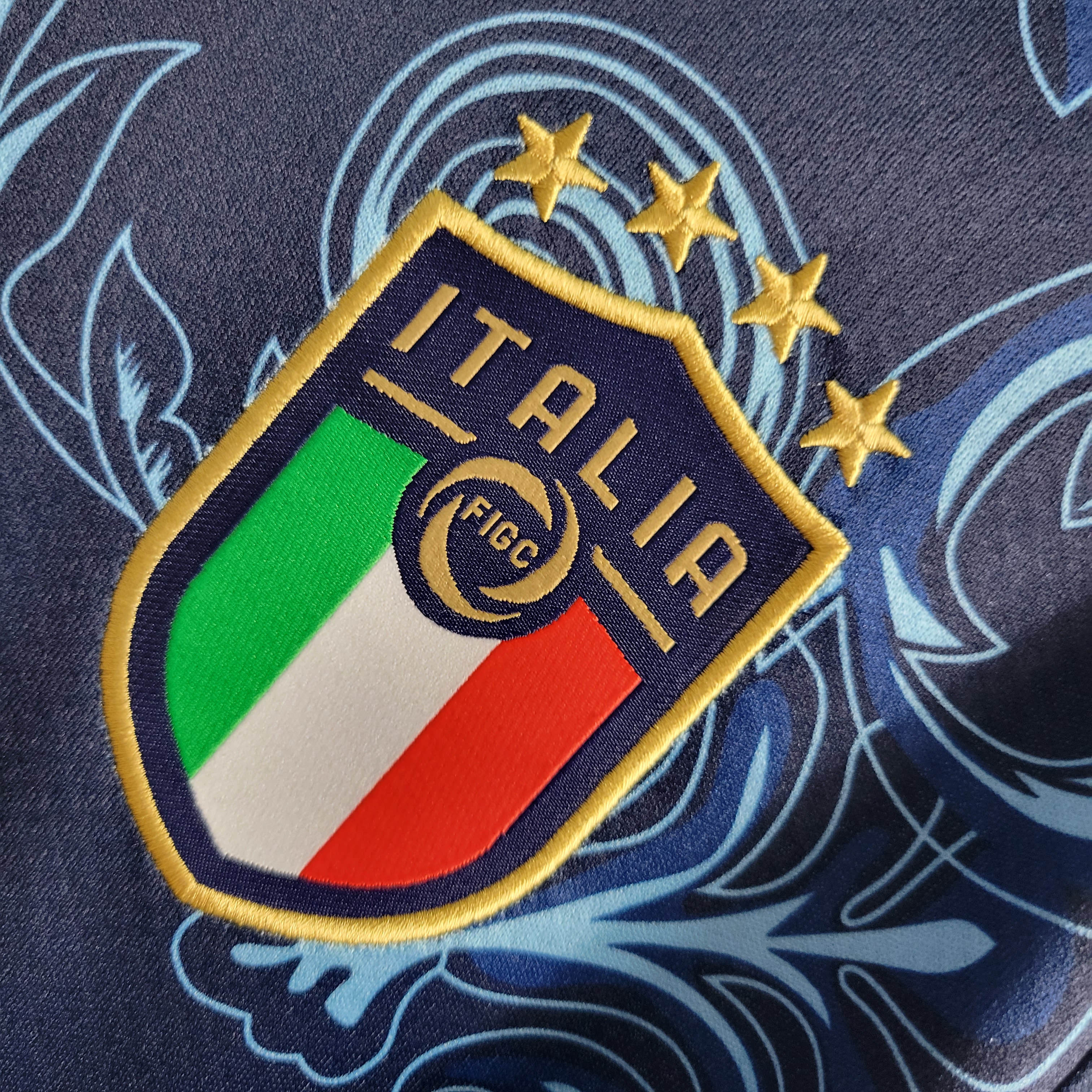 2022 Italy Commemorative Edition Blue Football Shirt