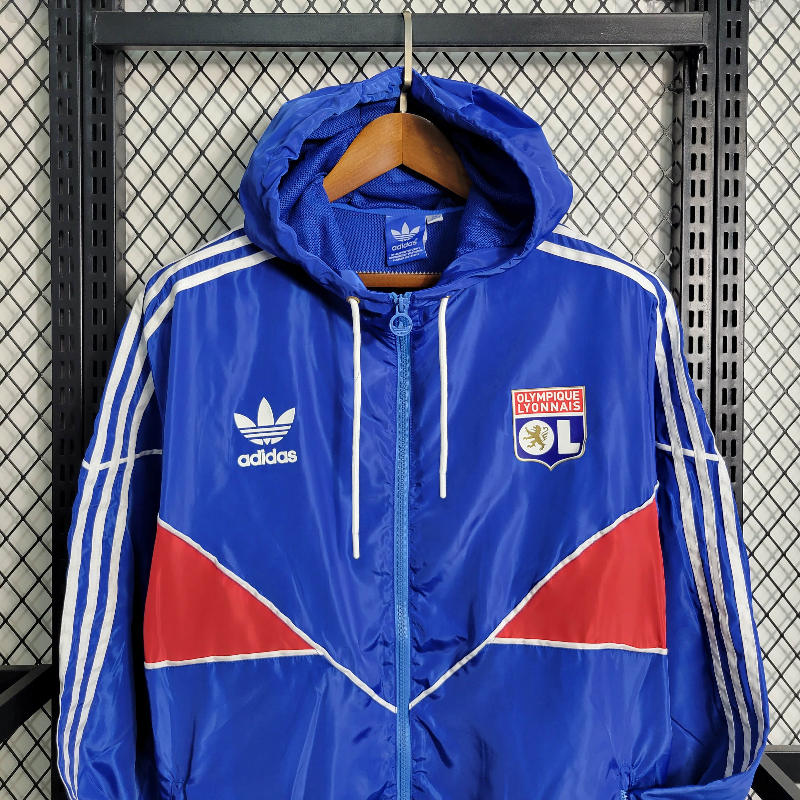 2023/2024 Lyon Windbreaker Blue Football Shirt