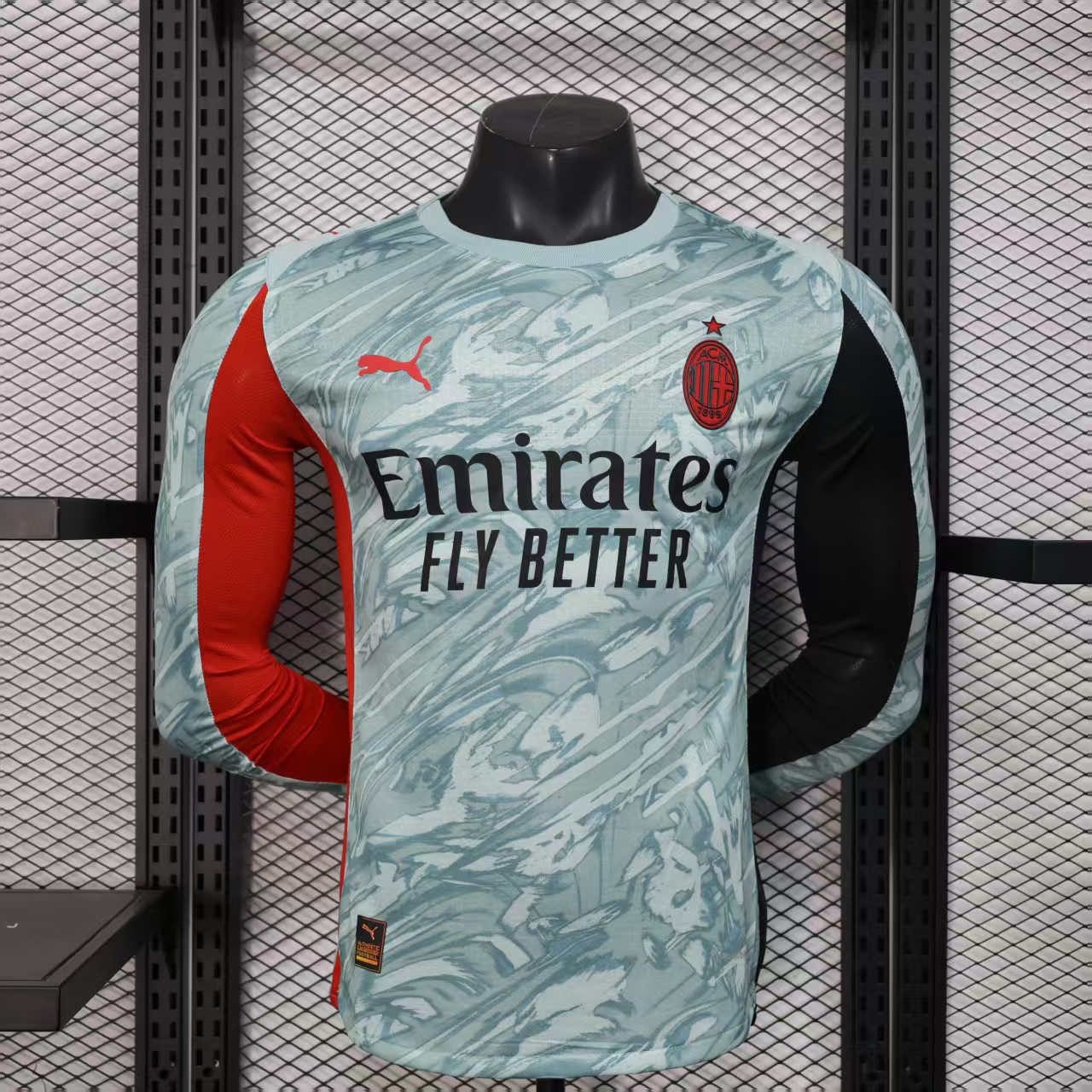 2025/2026 Player Version Long AC Milan  Football Shirt