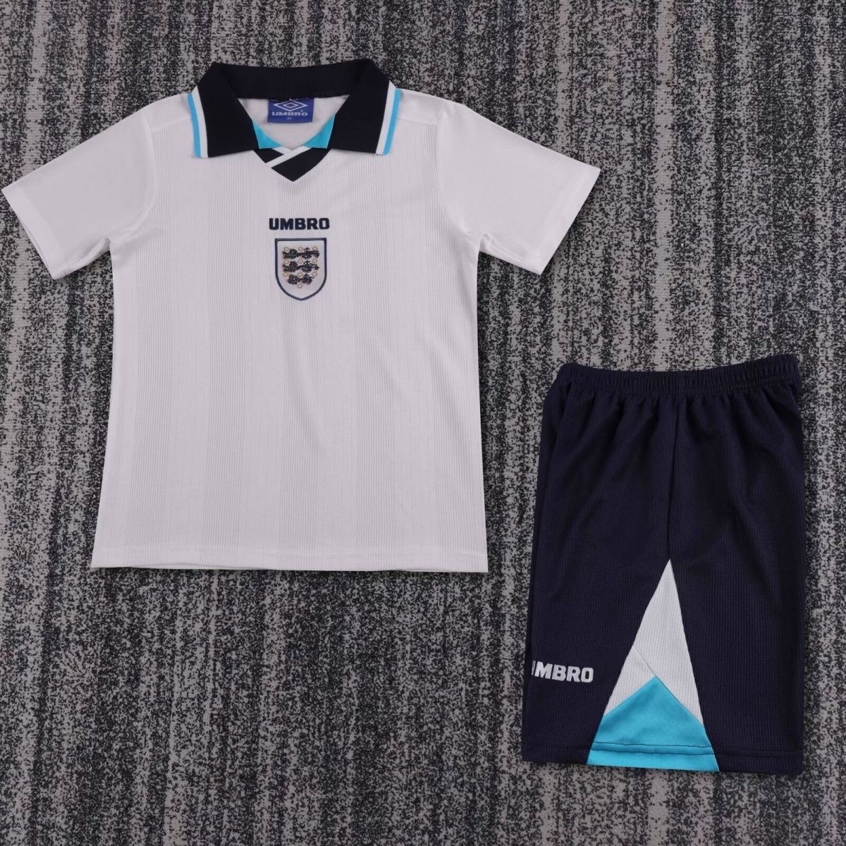 1996 Retro England Home Football shirtKids Size 1:1 Thai Quality