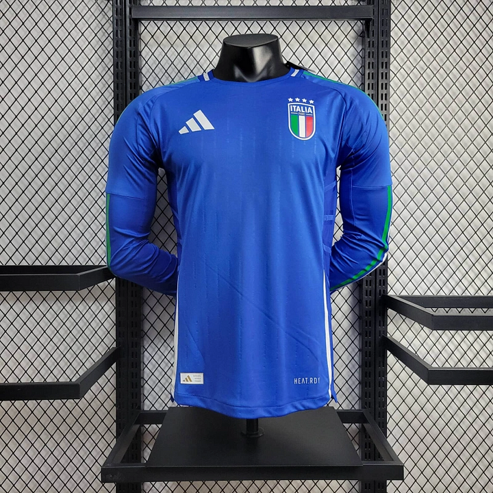 2024 Player Version Long Sleeve Italy Home Football Shirt
