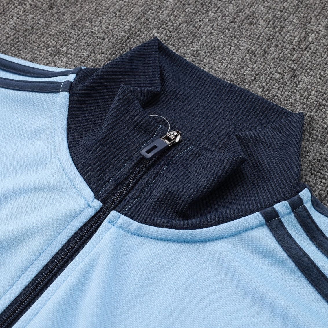 2024/2025 Argentina Long Zipper Clip Light Blue Football Jersey 1:1 Thailand Quality Set