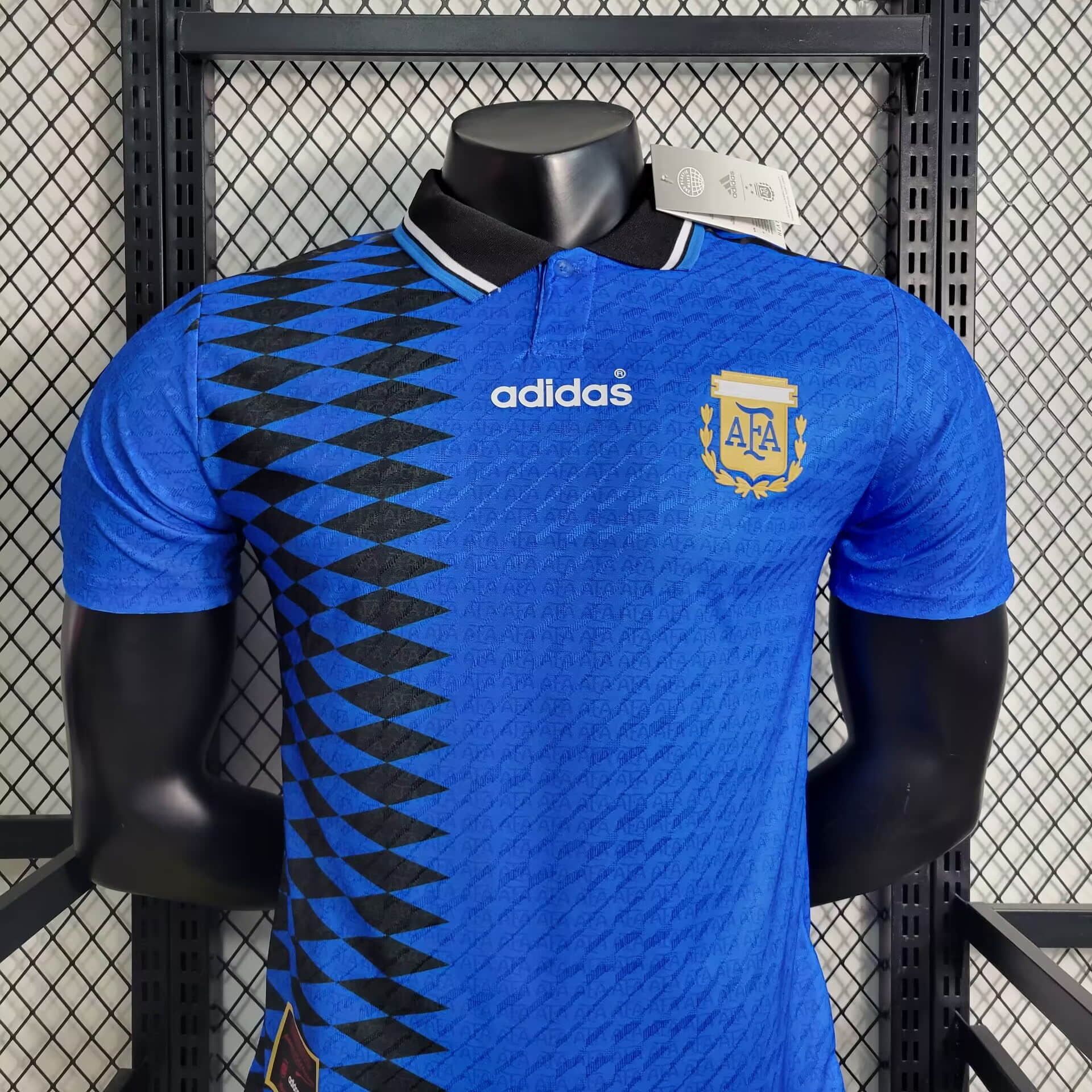 1994 Retro Player Version Argentina Away Football Shirt