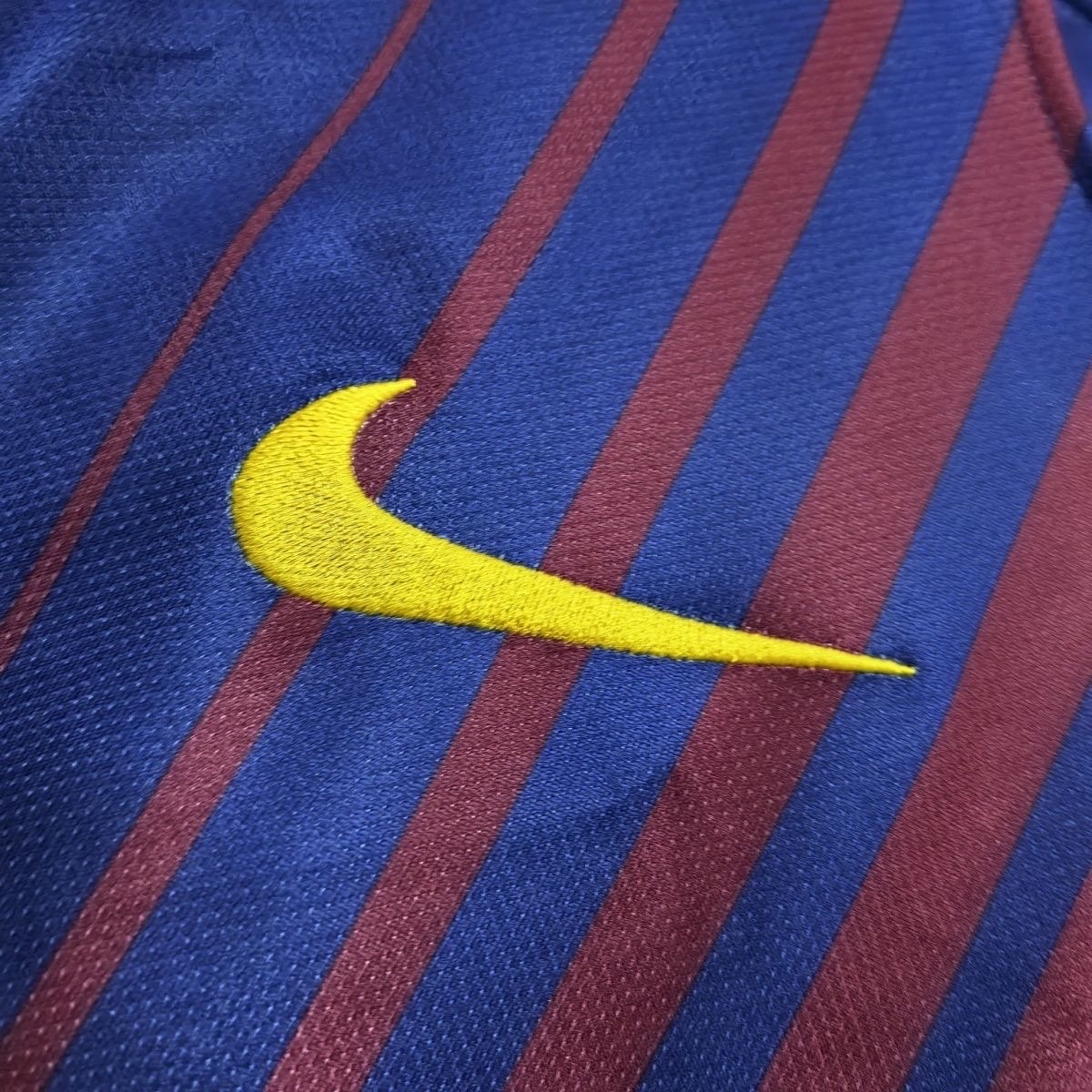 2017/2018 Retro Long Sleeve BarcelonaHome Football Shirt 1:1 Thai Quality