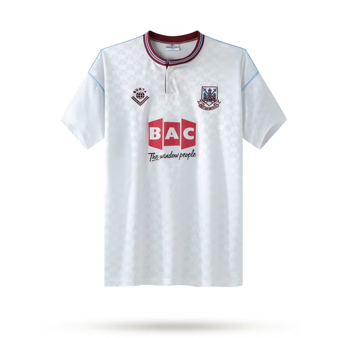 1989/1990 Retro West Ham United Away Football Shirt