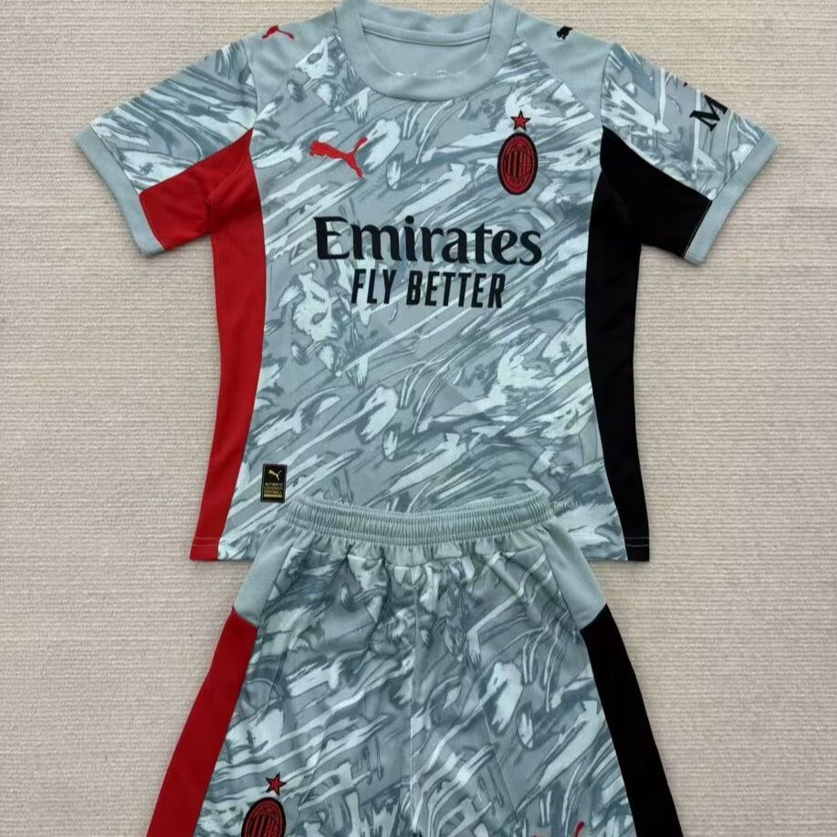 2025/2026 Ac Milan Goalkeeper FootballShirt Kids Size 1:1 Thai Quality