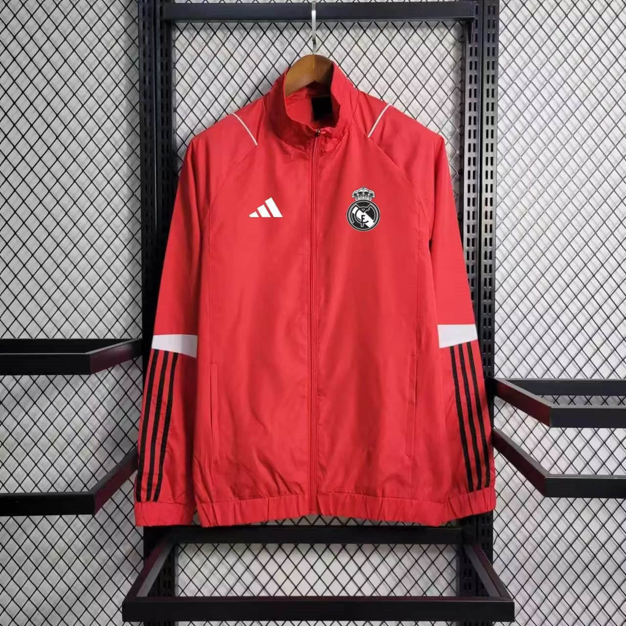 2023/2024 Real Madrid Windbreaker Red Football Shirt