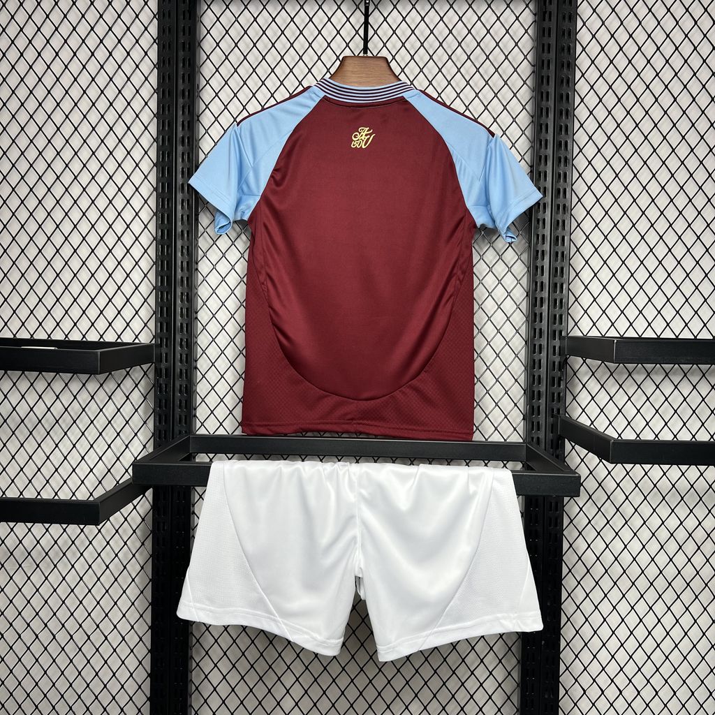2024/2025 Aston Villa Home Football Shirt Kids Size
