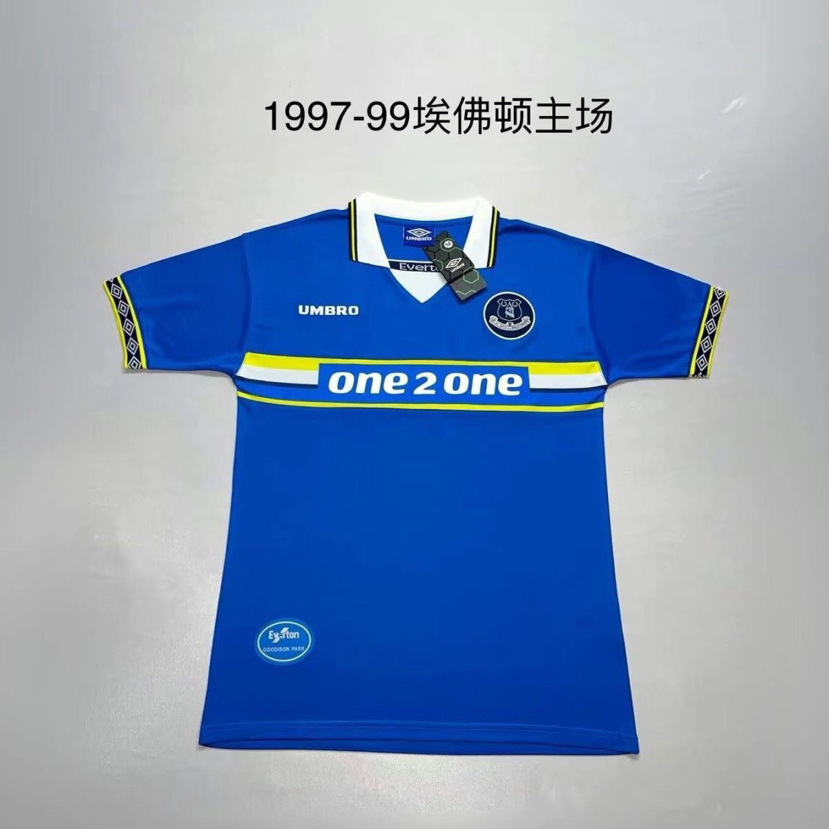 1997/1999 Retro Everton Home FootballShirt 1:1 Thai Quality!