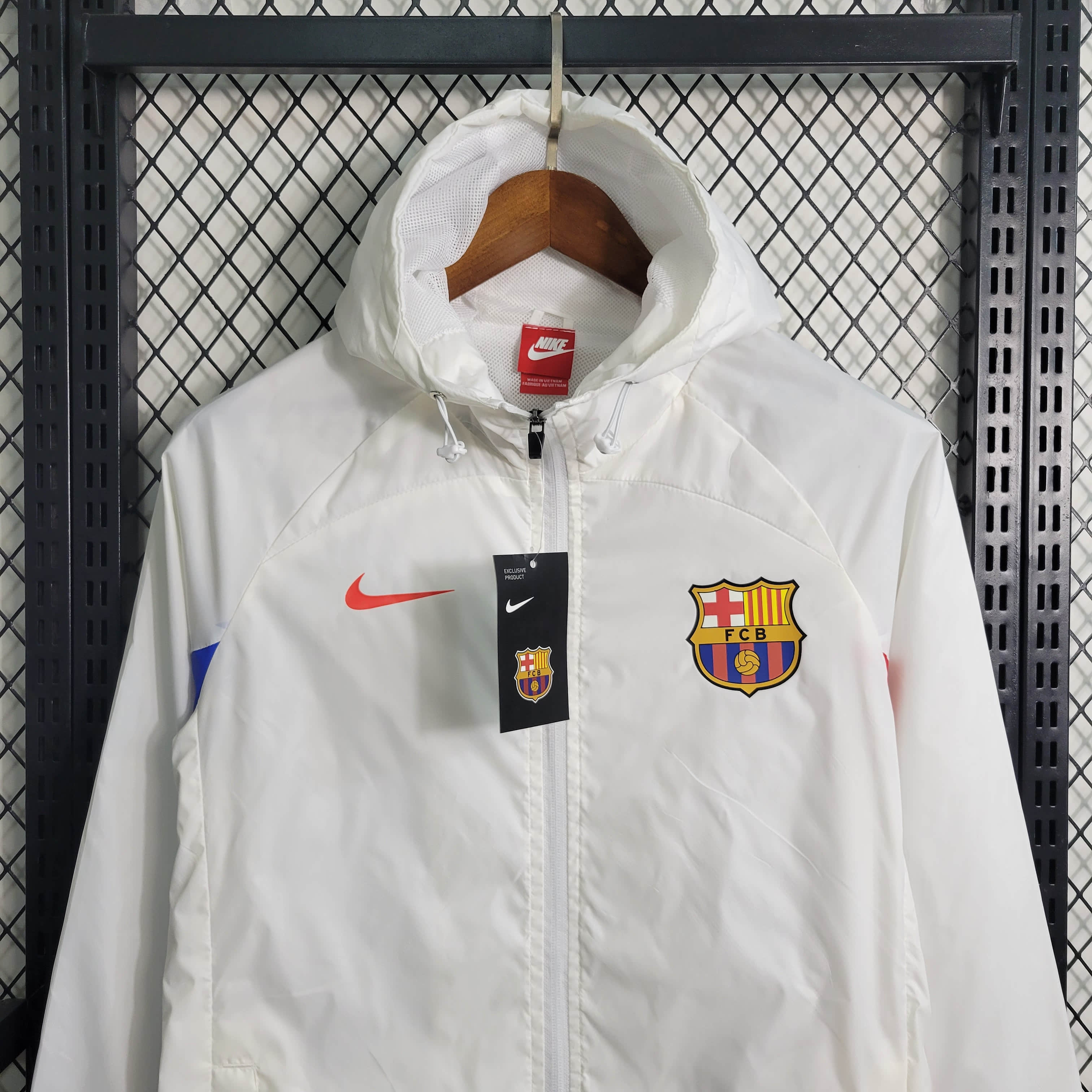 2023/2024 Barcelona Windbreaker White Football Shirt