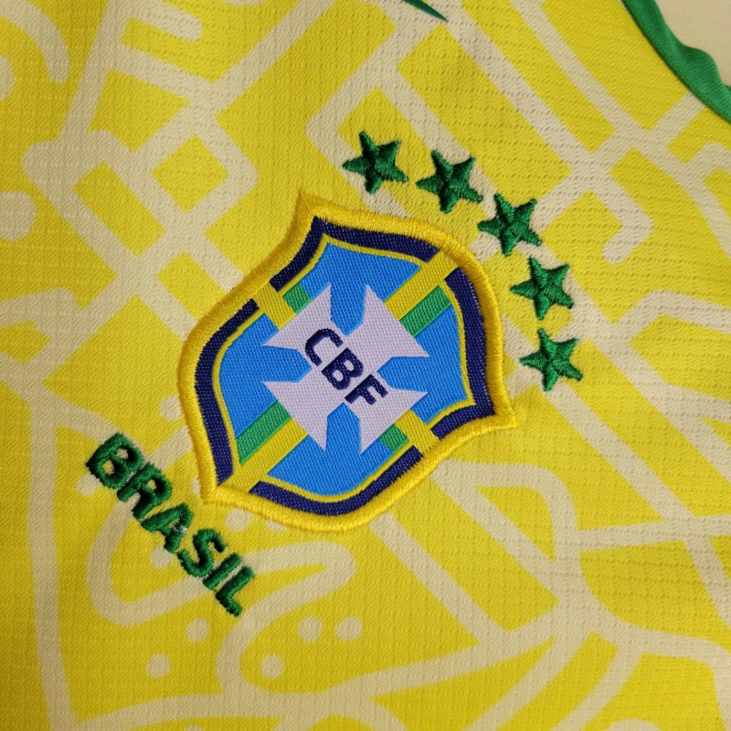 2024 Brazil Home Football Shirt Baby Size