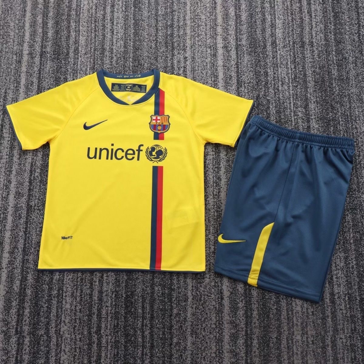 2008/2009 Retro Barcelona AwayFootball Shirt Kids Size 1:1 Thai Quality