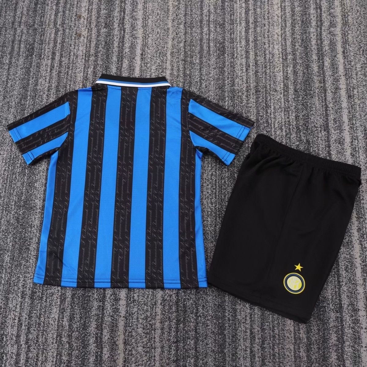 1997/1998 Retro Inter Milan HomeFootball Shirt Kids Size 1:1 Thai Quality