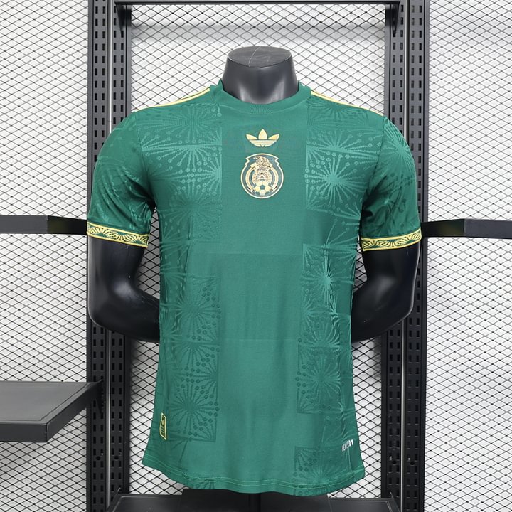 2024 Player Version Mexico Trophy Green Football Shirt