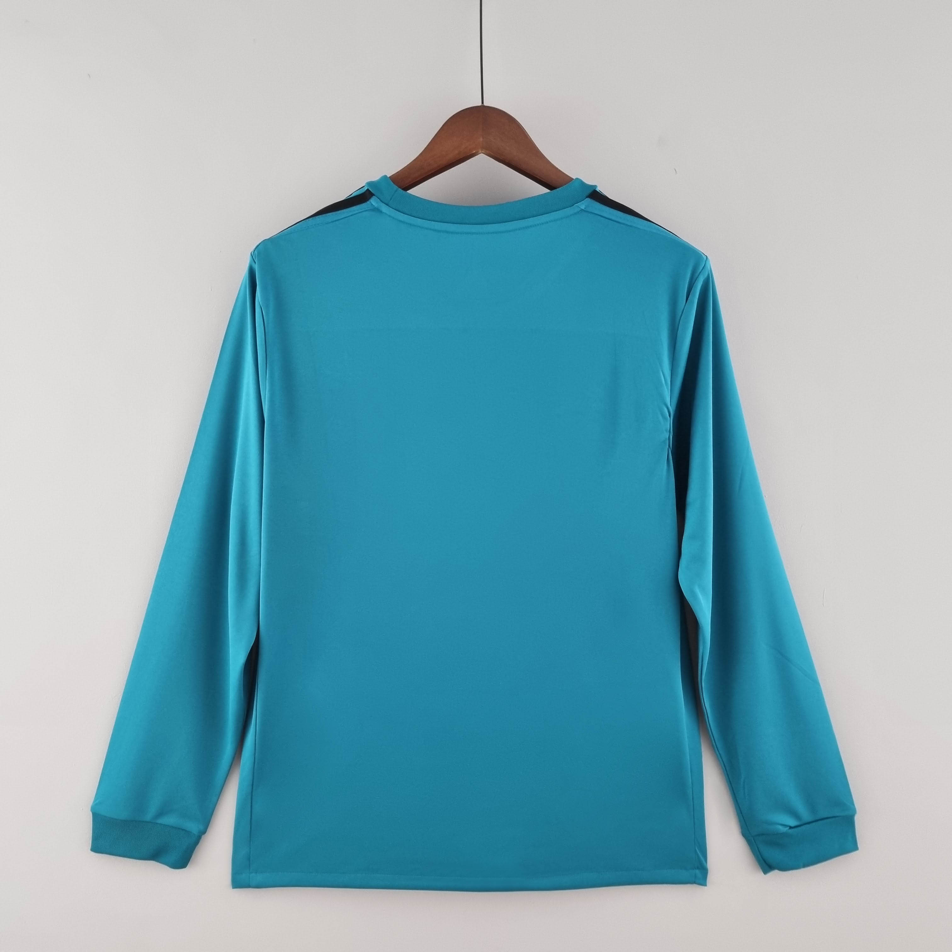 2017/2018 Retro Long Sleeve Real Madrid Third Away Football Shirt